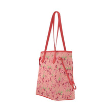 Load image into Gallery viewer, Swift Floral Peach Rouge Remix Clover Canvas Tote Bag (Model 1661) Clover Canvas Tote Bag (1661) e-joyer 
