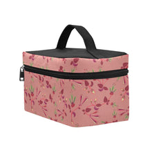 Load image into Gallery viewer, Swift Floral Peach Rouge Remix Cosmetic Bag/Large (Model 1658) bag e-joyer 
