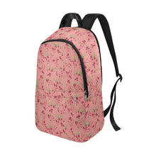Load image into Gallery viewer, Swift Floral Peach Rouge Remix Fabric Backpack for Adult (Model 1659) Casual Backpack for Adult (1659) e-joyer 
