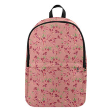 Load image into Gallery viewer, Swift Floral Peach Rouge Remix Fabric Backpack for Adult (Model 1659) Casual Backpack for Adult (1659) e-joyer 

