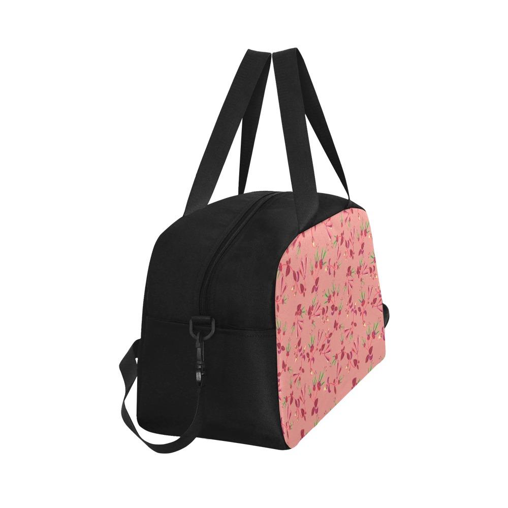 Swift Floral Peach Rouge Remix Fitness Handbag (Model 1671) Fitness Handbag (1671) e-joyer 