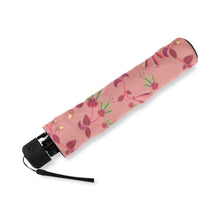 Load image into Gallery viewer, Swift Floral Peach Rouge Remix Foldable Umbrella (Model U01) Foldable Umbrella e-joyer 
