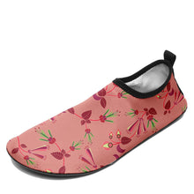 Load image into Gallery viewer, Swift Floral Peach Rouge Remix Kid&#39;s Slip On Shoes Herman 
