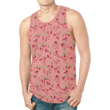 Load image into Gallery viewer, Swift Floral Peach Rouge Remix New All Over Print Tank Top for Men (Model T46) New All Over Print Tank Top for Men (T46) e-joyer 
