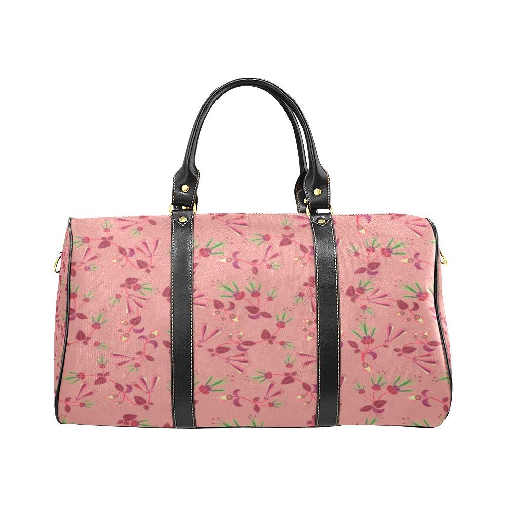 Swift Floral Peach Rouge Remix New Waterproof Travel Bag/Large (Model 1639) Waterproof Travel Bags (1639) e-joyer 