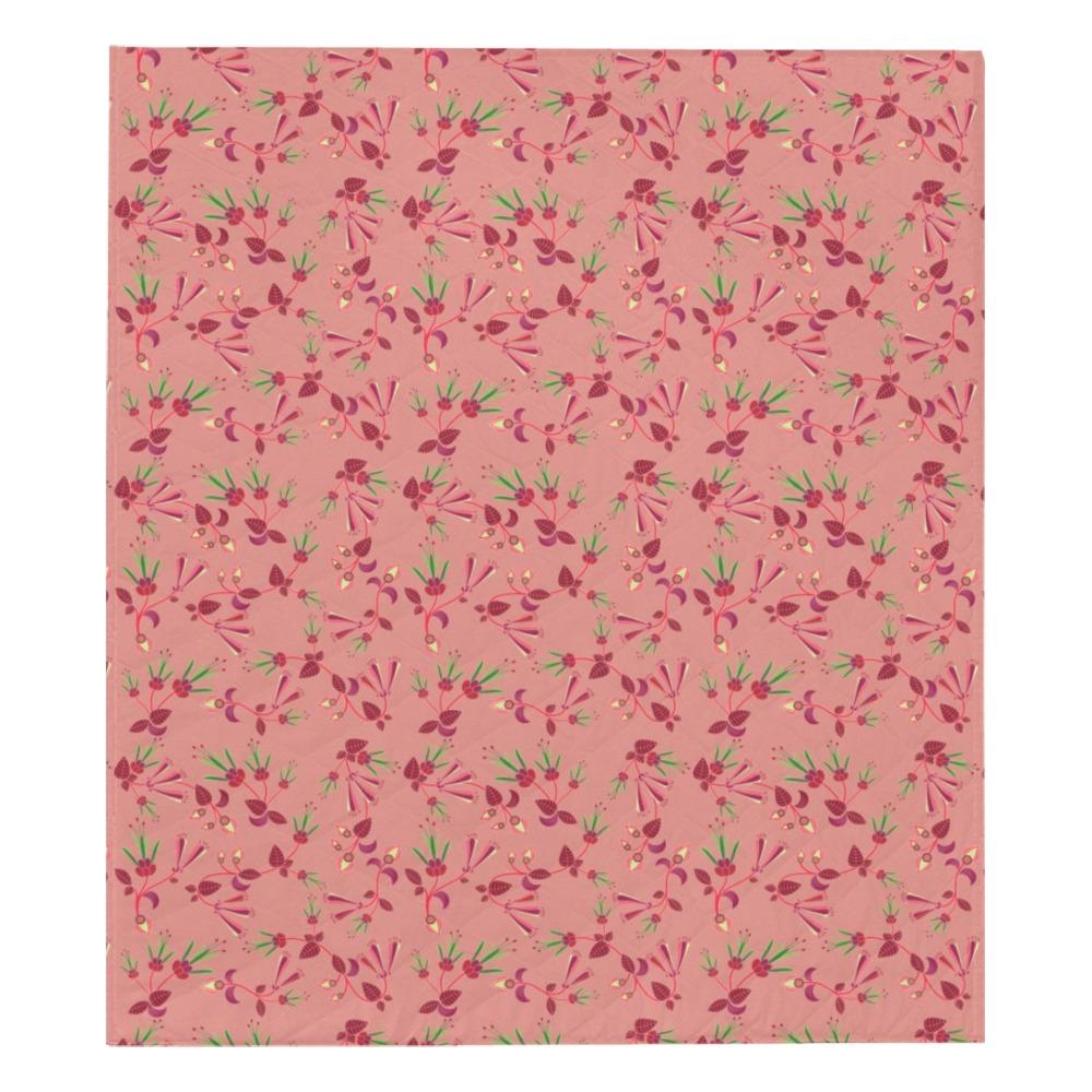 Swift Floral Peach Rouge Remix Quilt 70"x80" Quilt 70"x80" e-joyer 