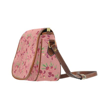 Load image into Gallery viewer, Swift Floral Peach Rouge Remix Saddle Bag/Large (Model 1649) Saddle Bag/Large e-joyer 
