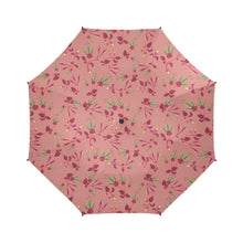 Load image into Gallery viewer, Swift Floral Peach Rouge Remix Semi-Automatic Foldable Umbrella (Model U05) Semi-Automatic Foldable Umbrella e-joyer 
