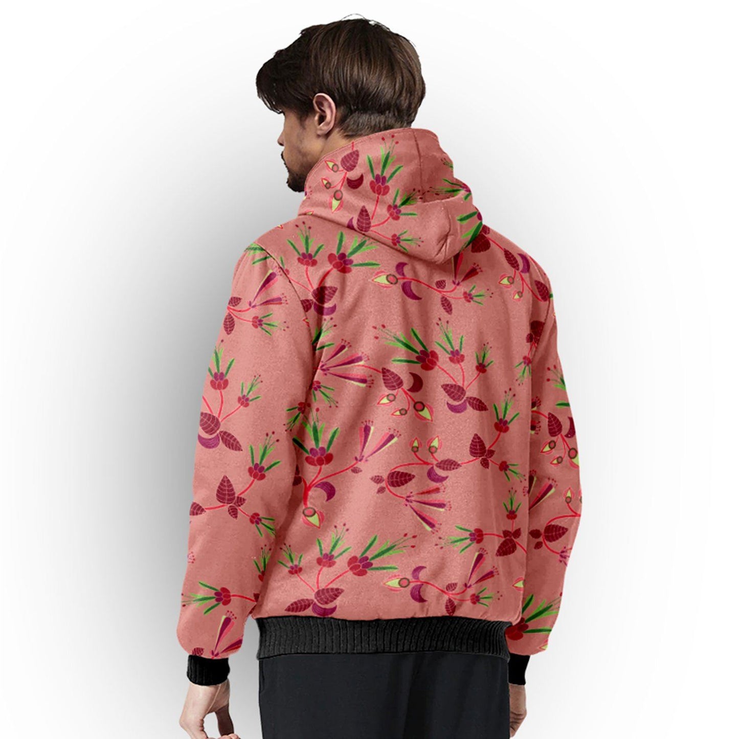 Swift Floral Peach Rouge Remix Sherpa Hoodie hoodie Herman 