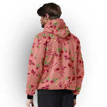 Load image into Gallery viewer, Swift Floral Peach Rouge Remix Sherpa Hoodie hoodie Herman 
