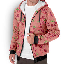 Load image into Gallery viewer, Swift Floral Peach Rouge Remix Sherpa Hoodie hoodie Herman 
