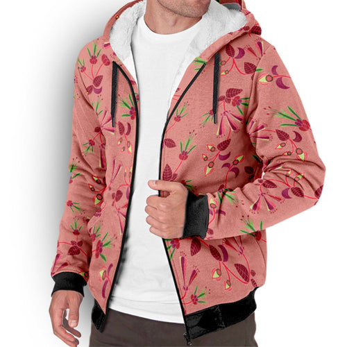 Swift Floral Peach Rouge Remix Sherpa Hoodie hoodie Herman 