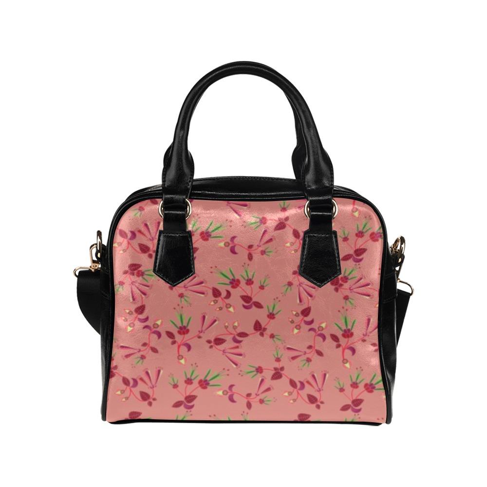 Swift Floral Peach Rouge Remix Shoulder Handbag by 49 Dzine