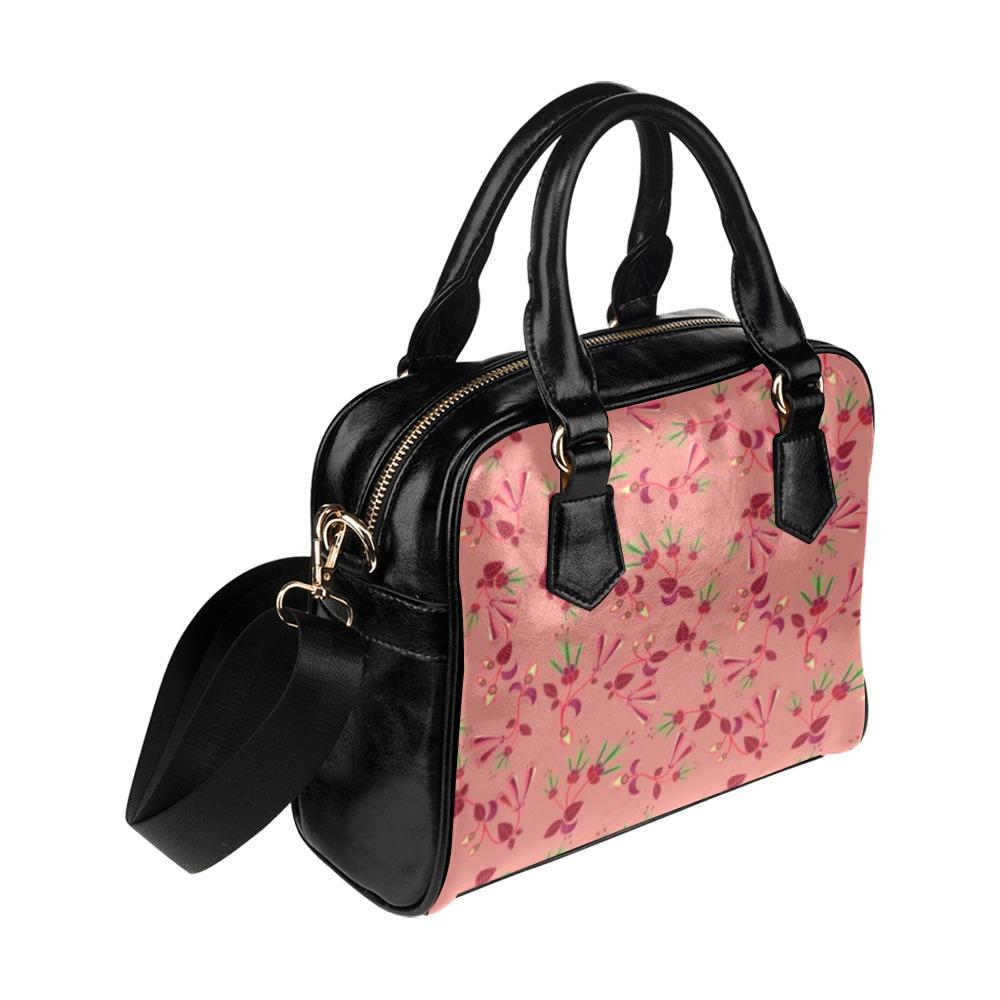 Swift Floral Peach Rouge Remix Shoulder Handbag (Model 1634) Shoulder Handbags (1634) e-joyer 