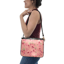 Load image into Gallery viewer, Swift Floral Peach Rouge Remix Small Shoulder Bag (Model 1710) Small Shoulder Bag (1710) e-joyer 
