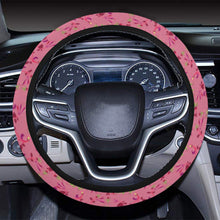 Load image into Gallery viewer, Swift Floral Peach Rouge Remix Steering Wheel Cover with Elastic Edge Steering Wheel Cover with Elastic Edge e-joyer 
