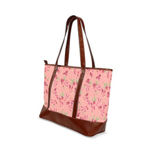 Load image into Gallery viewer, Swift Floral Peach Rouge Remix Tote Handbag (Model 1642) Tote Handbags (1642) e-joyer 
