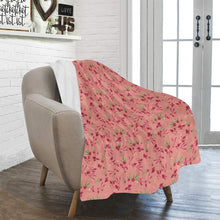 Load image into Gallery viewer, Swift Floral Peach Rouge Remix Ultra-Soft Micro Fleece Blanket 40&quot;x50&quot; Ultra-Soft Blanket 40&#39;&#39;x50&#39;&#39; e-joyer 
