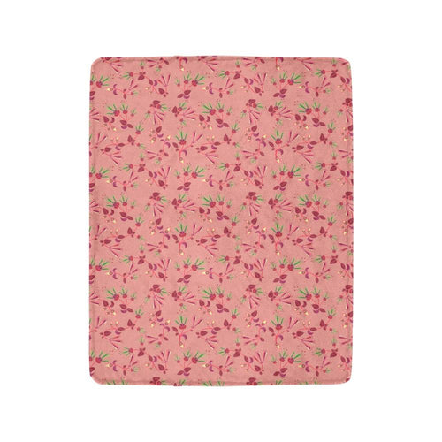 Swift Floral Peach Rouge Remix Ultra-Soft Micro Fleece Blanket 40