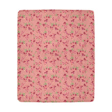 Load image into Gallery viewer, Swift Floral Peach Rouge Remix Ultra-Soft Micro Fleece Blanket 50&quot;x60&quot; Ultra-Soft Blanket 50&#39;&#39;x60&#39;&#39; e-joyer 
