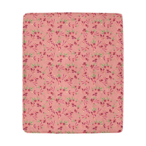 Swift Floral Peach Rouge Remix Ultra-Soft Micro Fleece Blanket 50