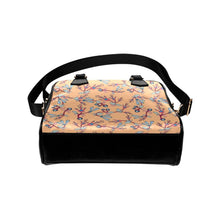 Load image into Gallery viewer, Swift Floral Peach Shoulder Handbag (Model 1634) Shoulder Handbags (1634) e-joyer 
