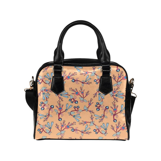 Swift Floral Peach Shoulder Handbag (Model 1634) Shoulder Handbags (1634) e-joyer 