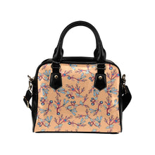 Load image into Gallery viewer, Swift Floral Peach Shoulder Handbag (Model 1634) Shoulder Handbags (1634) e-joyer 
