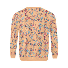 Load image into Gallery viewer, Swift Floral Peache All Over Print Crewneck Sweatshirt for Men (Model H18) shirt e-joyer 
