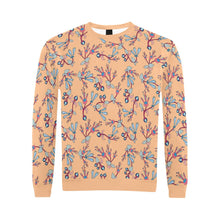 Load image into Gallery viewer, Swift Floral Peache All Over Print Crewneck Sweatshirt for Men (Model H18) shirt e-joyer 
