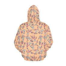 Load image into Gallery viewer, Swift Floral Peache All Over Print Hoodie for Men (USA Size) (Model H13) All Over Print Hoodie for Men (H13) e-joyer 
