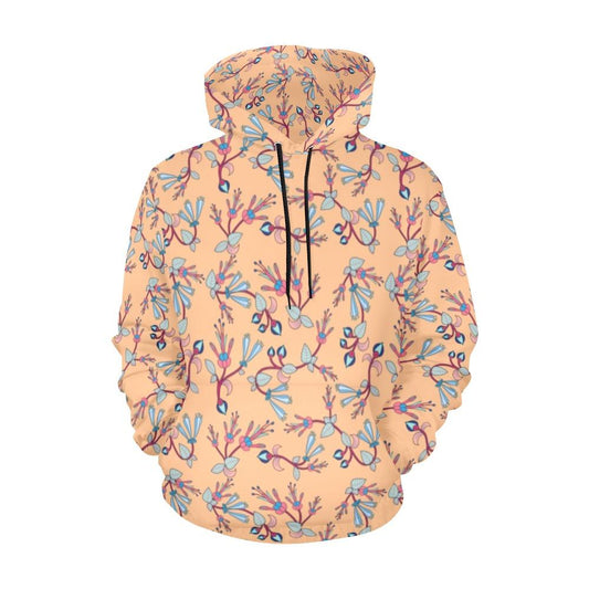 Swift Floral Peache All Over Print Hoodie for Men (USA Size) (Model H13) All Over Print Hoodie for Men (H13) e-joyer 