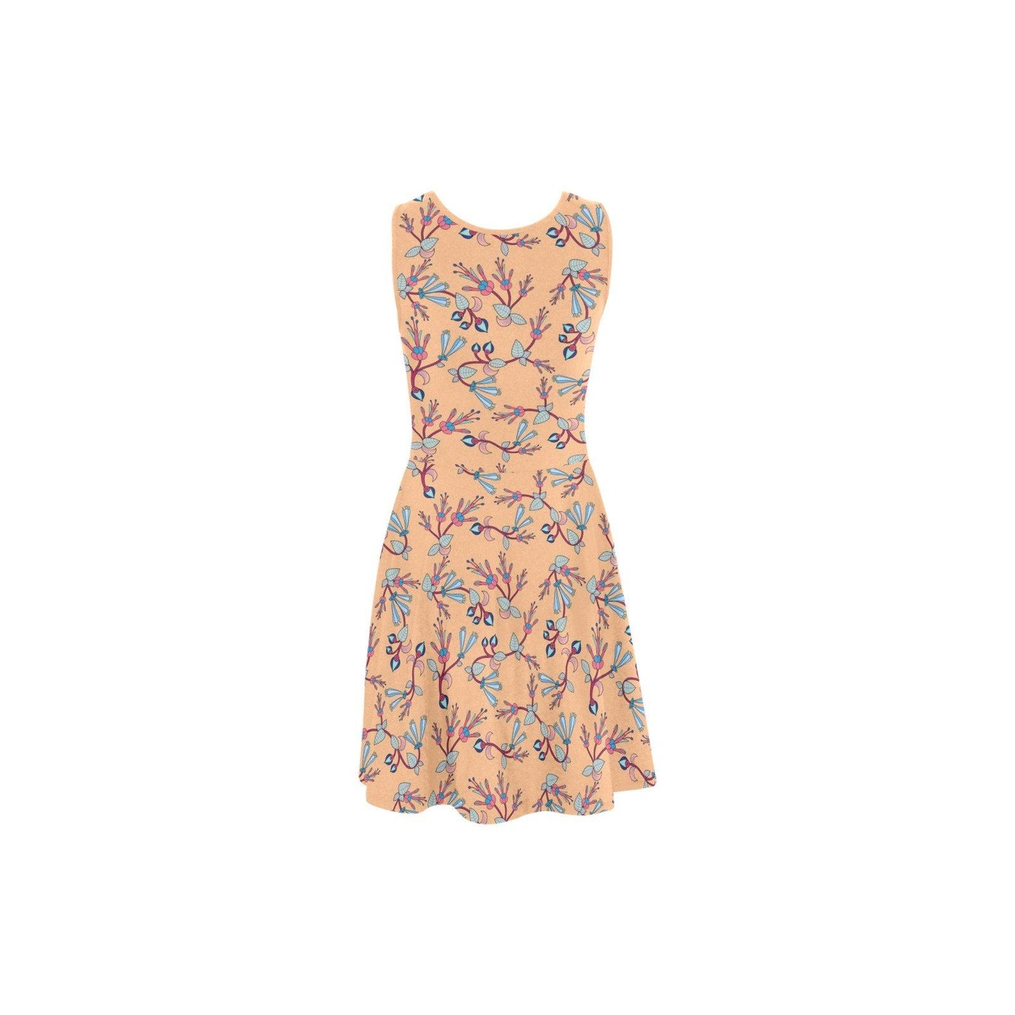 Swift Floral Peache Atalanta Sundress (Model D04) Atalanta Sundress (D04) e-joyer 