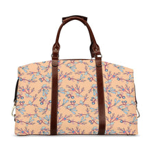 Load image into Gallery viewer, Swift Floral Peache Classic Travel Bag (Model 1643) Remake Classic Travel Bags (1643) e-joyer 
