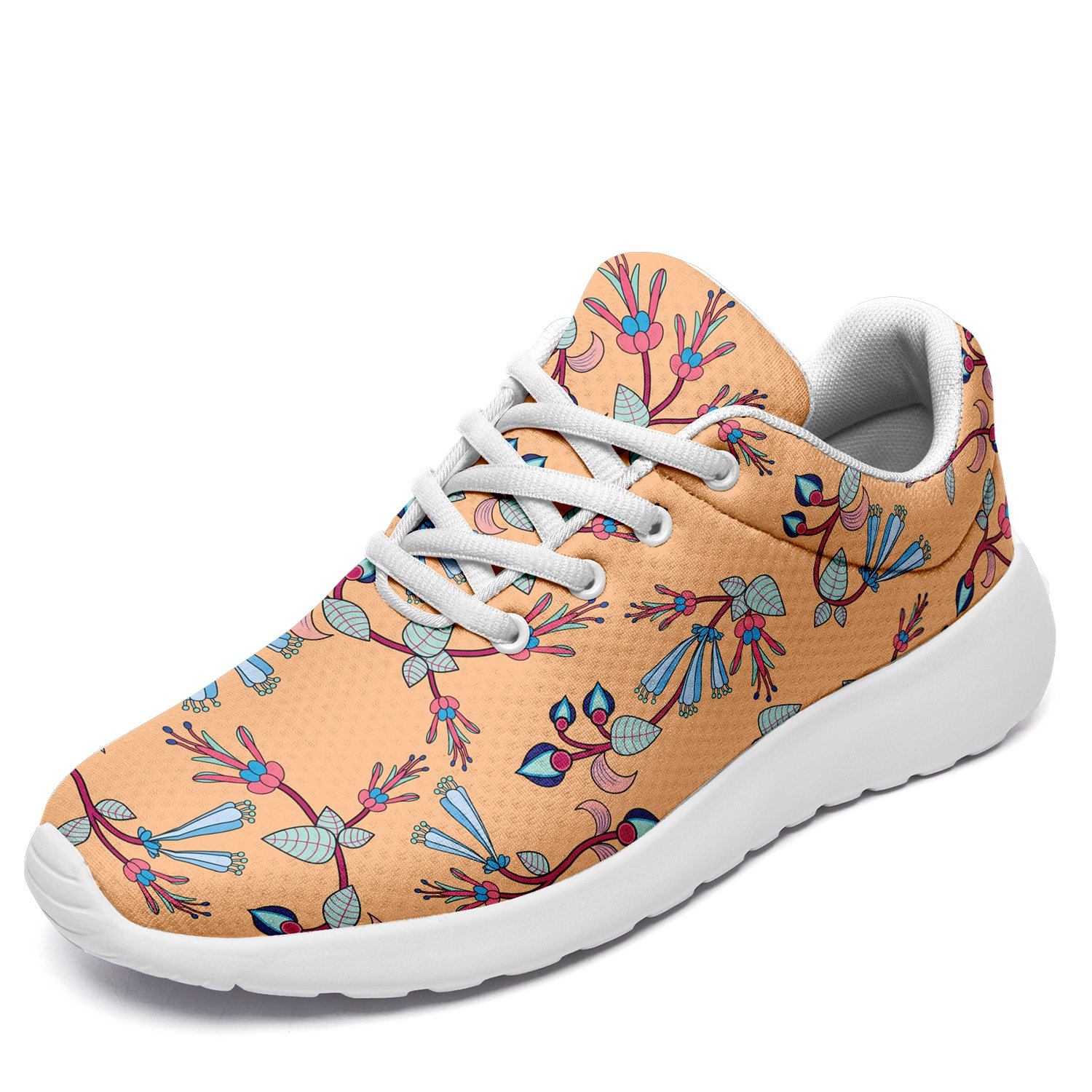 Swift Floral Peache Ikkaayi Sport Sneakers ikkaayi Herman US Women 4.5 / US Youth 3.5 / EUR 35 White Sole 