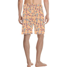 Load image into Gallery viewer, Swift Floral Peache Men&#39;s All Over Print Casual Shorts (Model L23) Men&#39;s Casual Shorts (L23) e-joyer 
