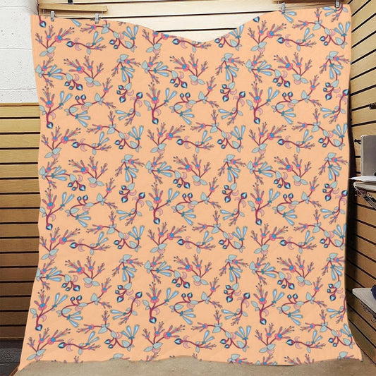 Swift Floral Peache Quilt 70"x80" Quilt 70"x80" e-joyer 