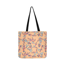 Load image into Gallery viewer, Swift Floral Peache Reusable Shopping Bag Model 1660 (Two sides) Shopping Tote Bag (1660) e-joyer 
