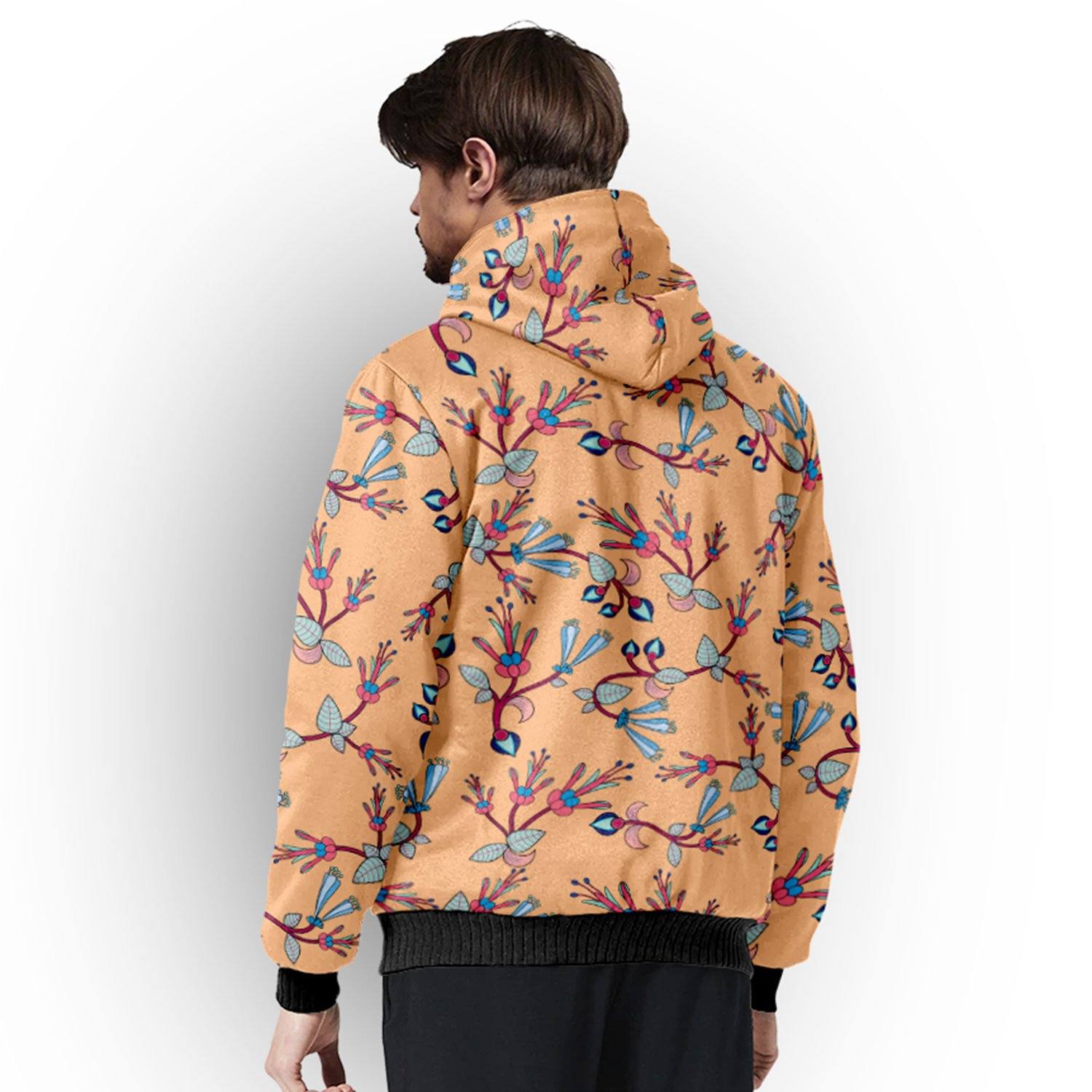 Swift Floral Peache Sherpa Hoodie hoodie Herman 