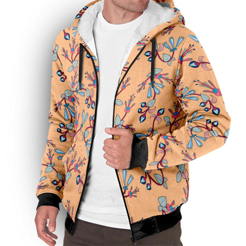 Swift Floral Peache Sherpa Hoodie hoodie Herman 