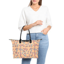 Load image into Gallery viewer, Swift Floral Peache Single-Shoulder Lady Handbag (Model 1714) bag e-joyer 
