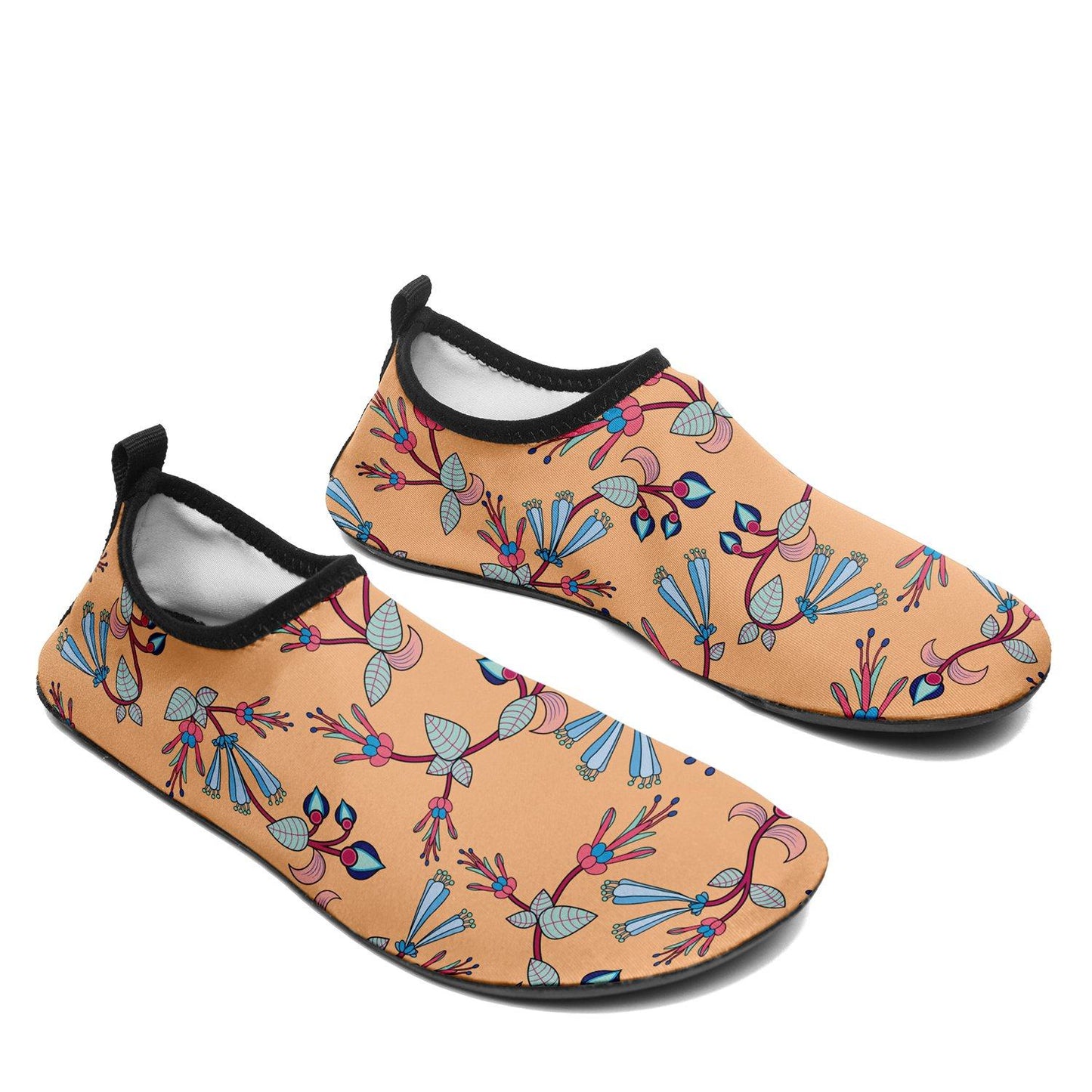 Swift Floral Peache Sockamoccs Slip On Shoes Herman 