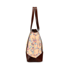 Load image into Gallery viewer, Swift Floral Peache Tote Handbag (Model 1642) Tote Handbags (1642) e-joyer 
