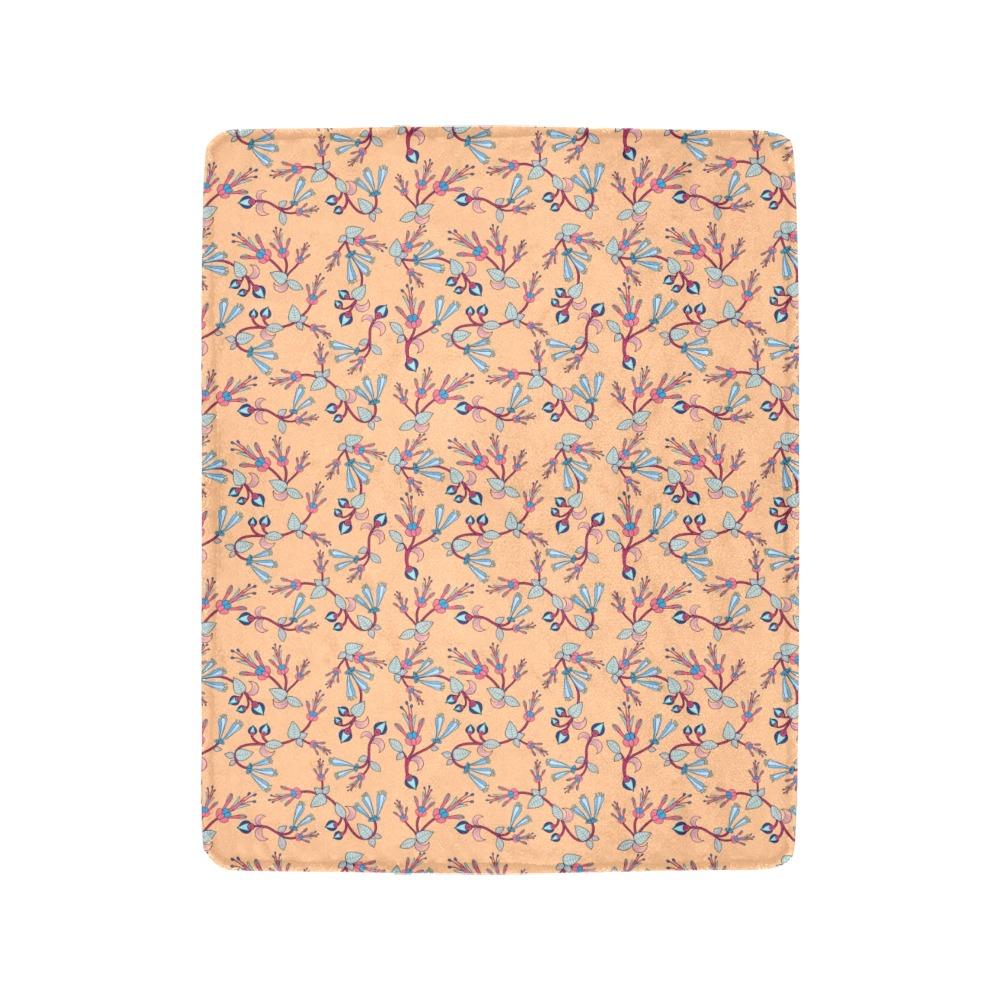 Swift Floral Peache Ultra-Soft Micro Fleece Blanket 40"x50" Ultra-Soft Blanket 40''x50'' e-joyer 