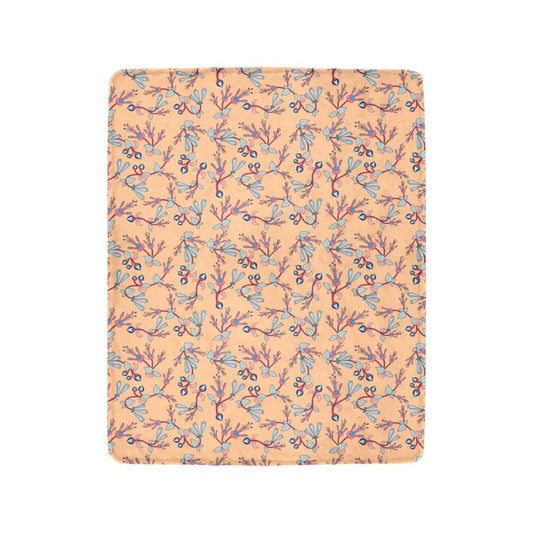 Swift Floral Peache Ultra-Soft Micro Fleece Blanket 40"x50" Ultra-Soft Blanket 40''x50'' e-joyer 