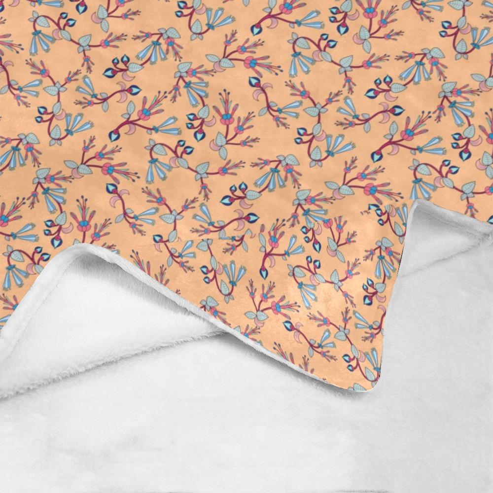 Swift Floral Peache Ultra-Soft Micro Fleece Blanket 50"x60" Ultra-Soft Blanket 50''x60'' e-joyer 