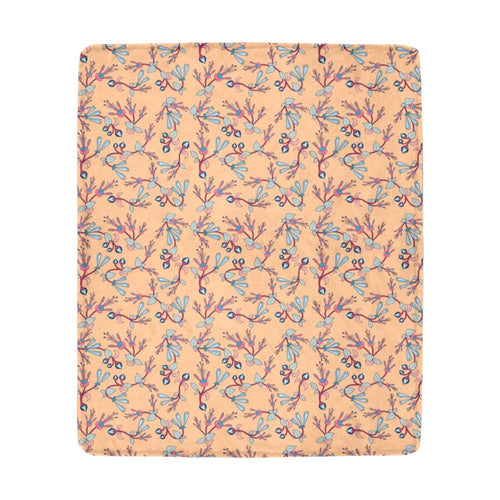 Swift Floral Peache Ultra-Soft Micro Fleece Blanket 50