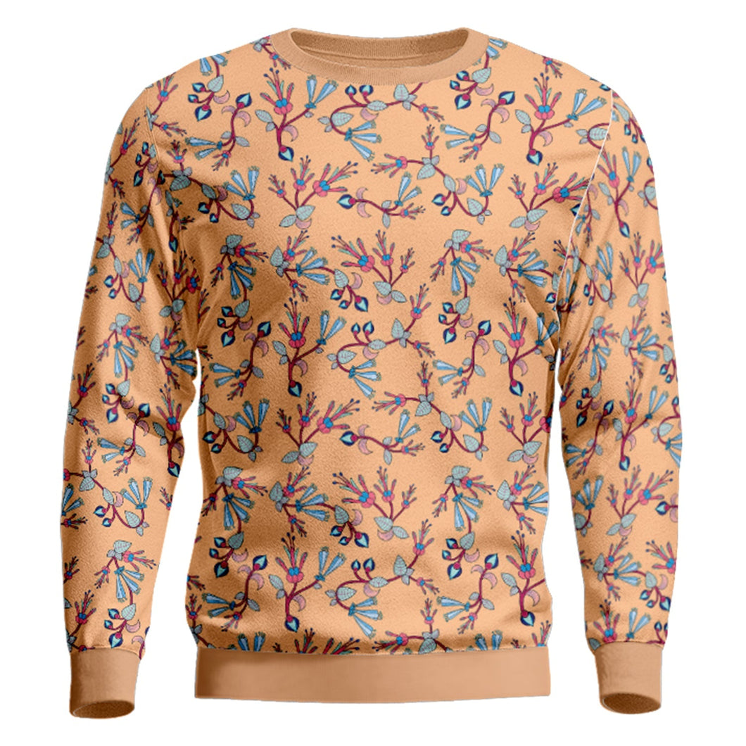 Swift Floral Peache Unisex Crewneck Long Sleeve Top Herman 