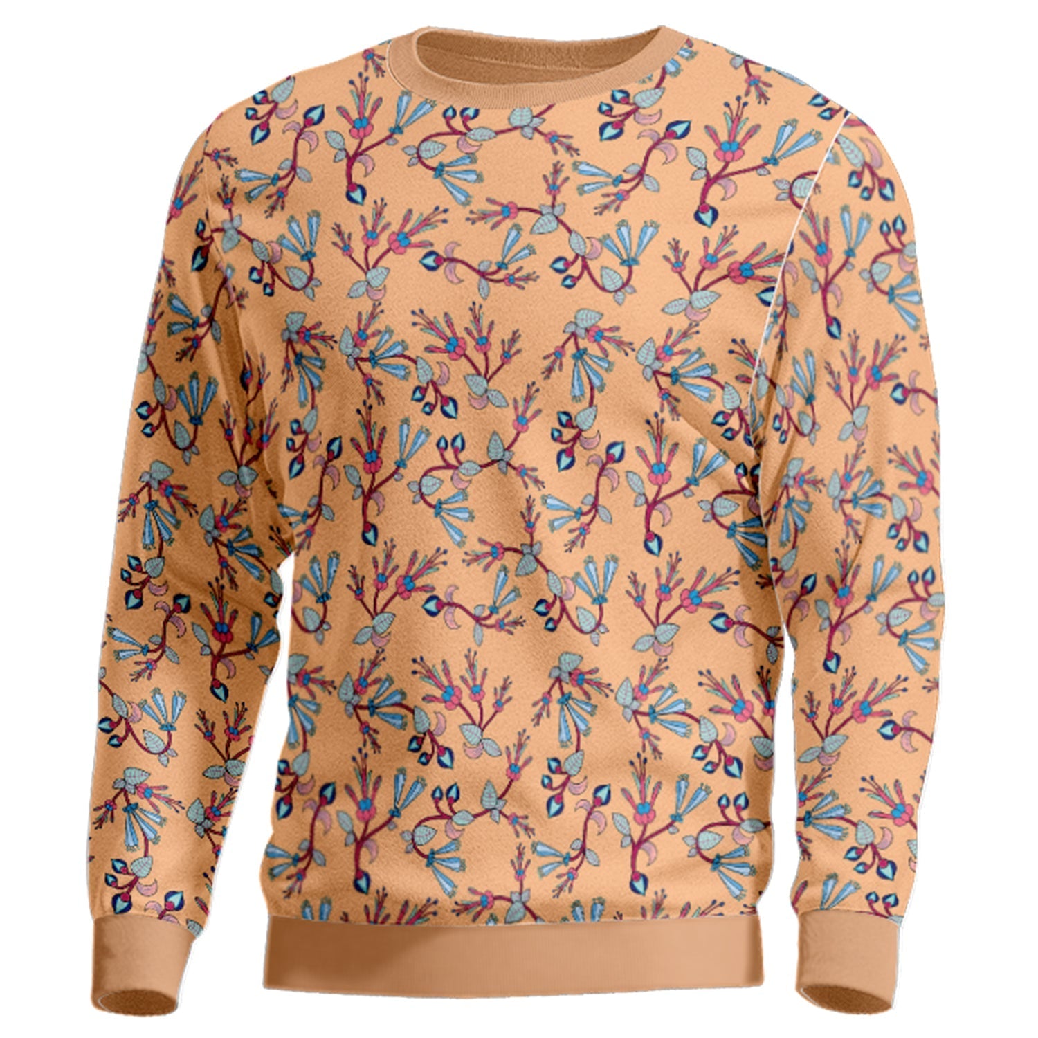 Swift Floral Peache Unisex Crewneck Long Sleeve Top Herman 