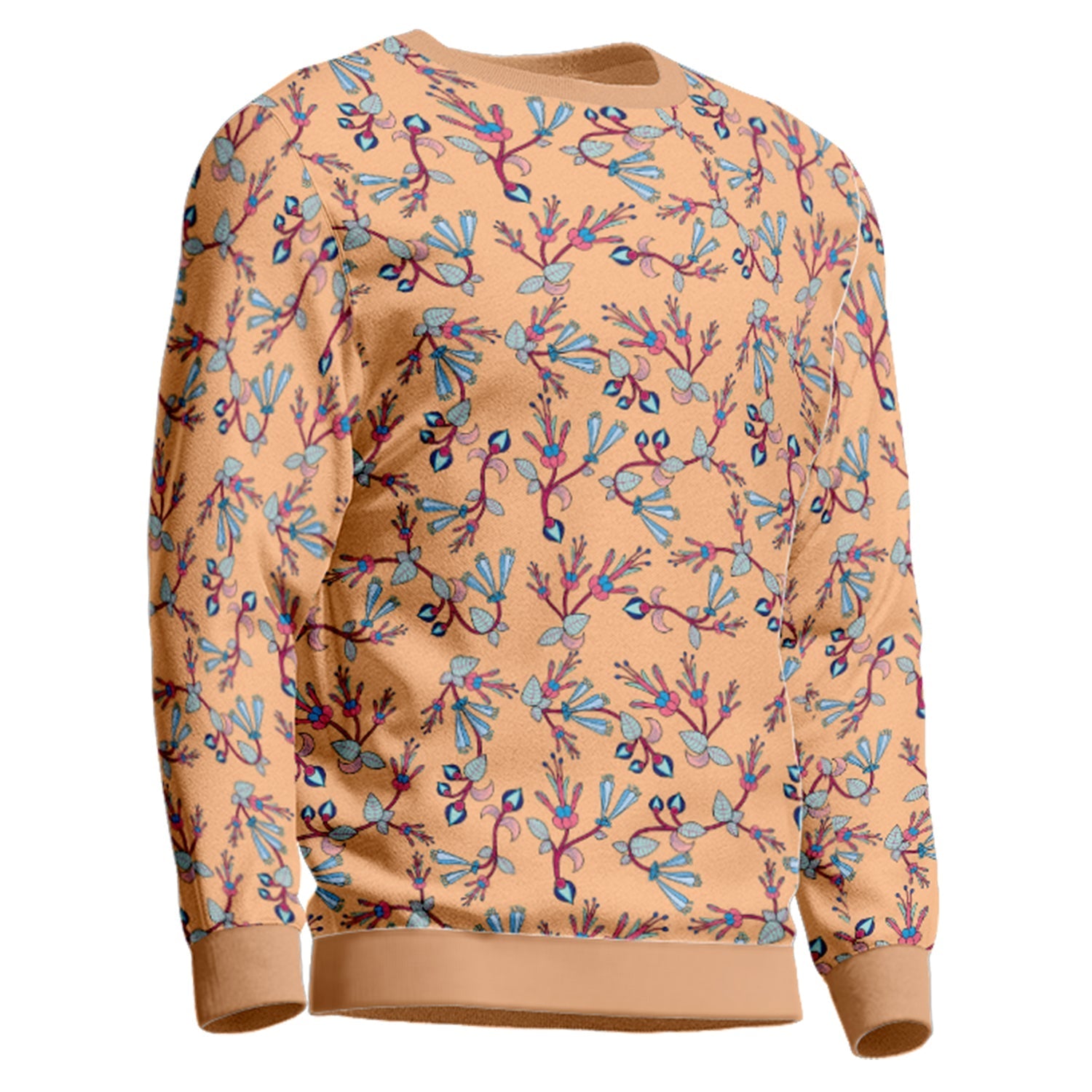 Swift Floral Peache Unisex Crewneck Long Sleeve Top Herman 